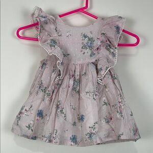 Catherine Malandrino Floral Ruffle Baby Dress 18 Months Bloomers Cottagecore